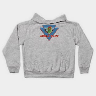 Retro Defunct Media Play Record Store Kids Hoodie